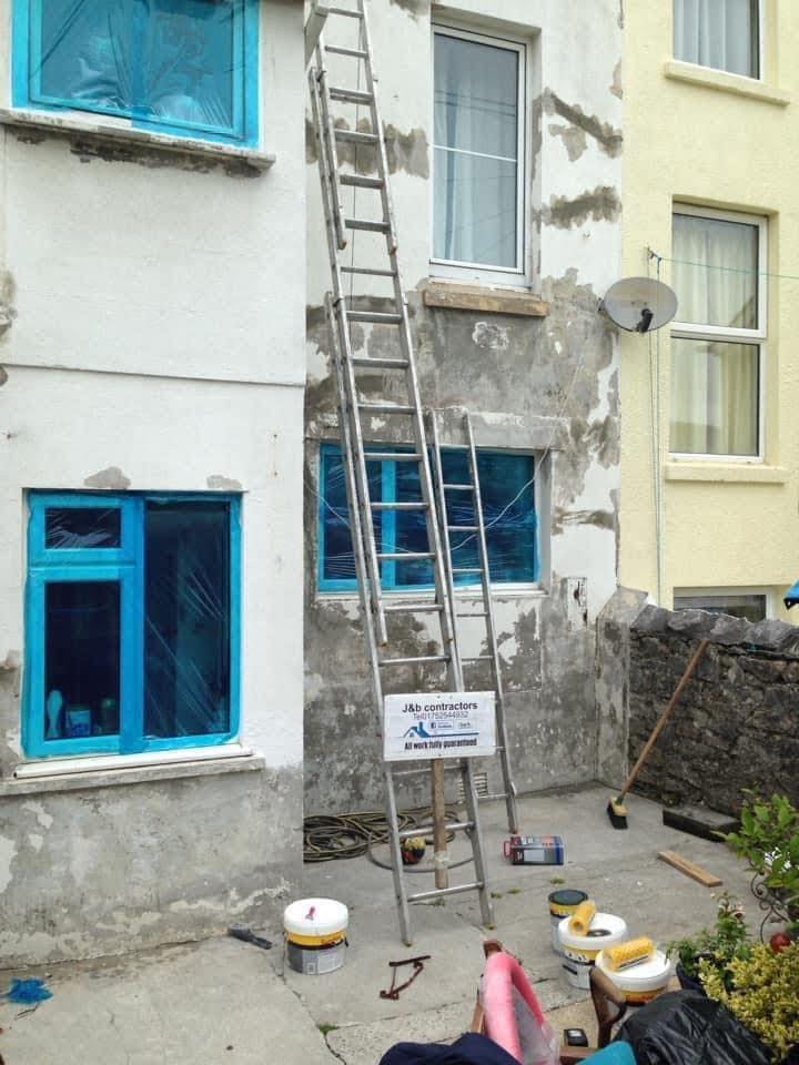 Render repair work in Redruth