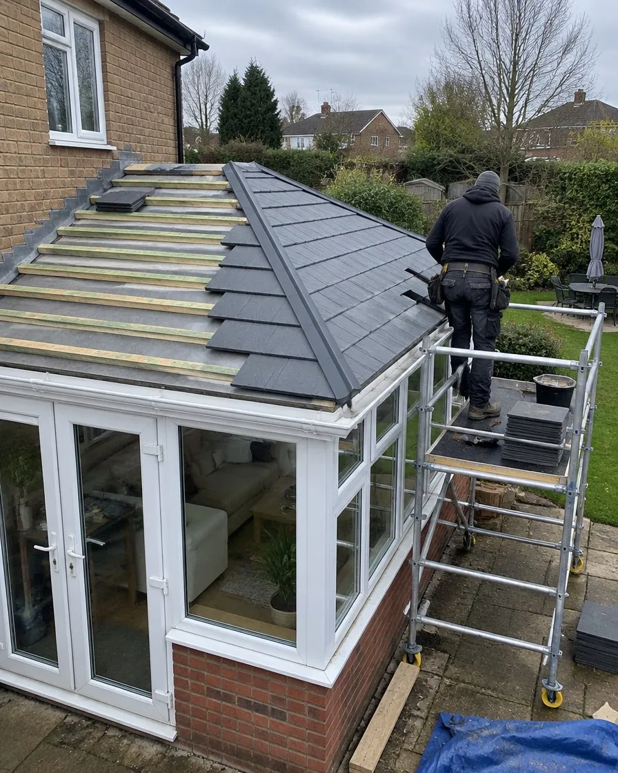 Conservatory roof replacement in Redruth