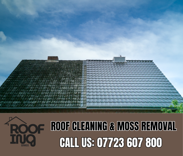 Roof cleaning and moss removal in Redruth